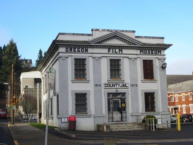 Oregon Film Museum and county jail from The Goonies filmed in Astoria, Oregon