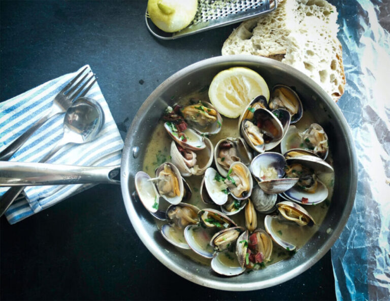 A bowl of fresh clams, Oregon Coast
