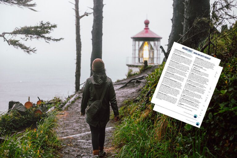 Oregon Coast Weekend's downloadable and printable Hiking and Safety checklist
