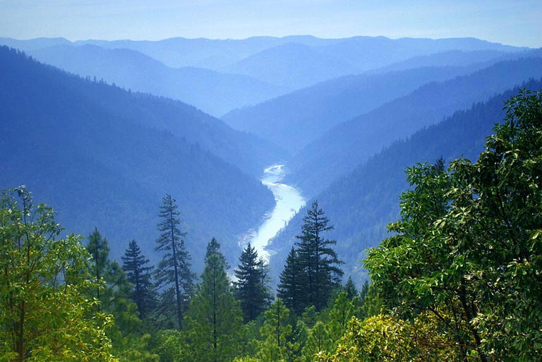 The pristine wilderness of the Rogue River-Siskiyou National Forest in southern Oregon
