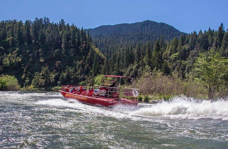 Jerry's Jet Boat on the Rogue River in Gold Beach, Oregon