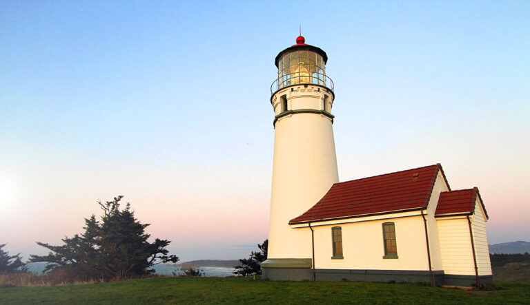 Cape Blanco Lighthouse, the oldest lighthouse in Oregon, near Port Orford