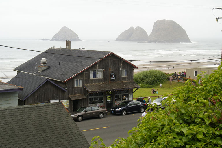 Roseanna's Cafe on the beachfront in Oceanside, Oregon